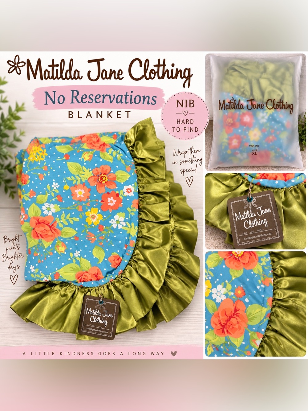 Matilda Jane No Reservations Blanket NIB